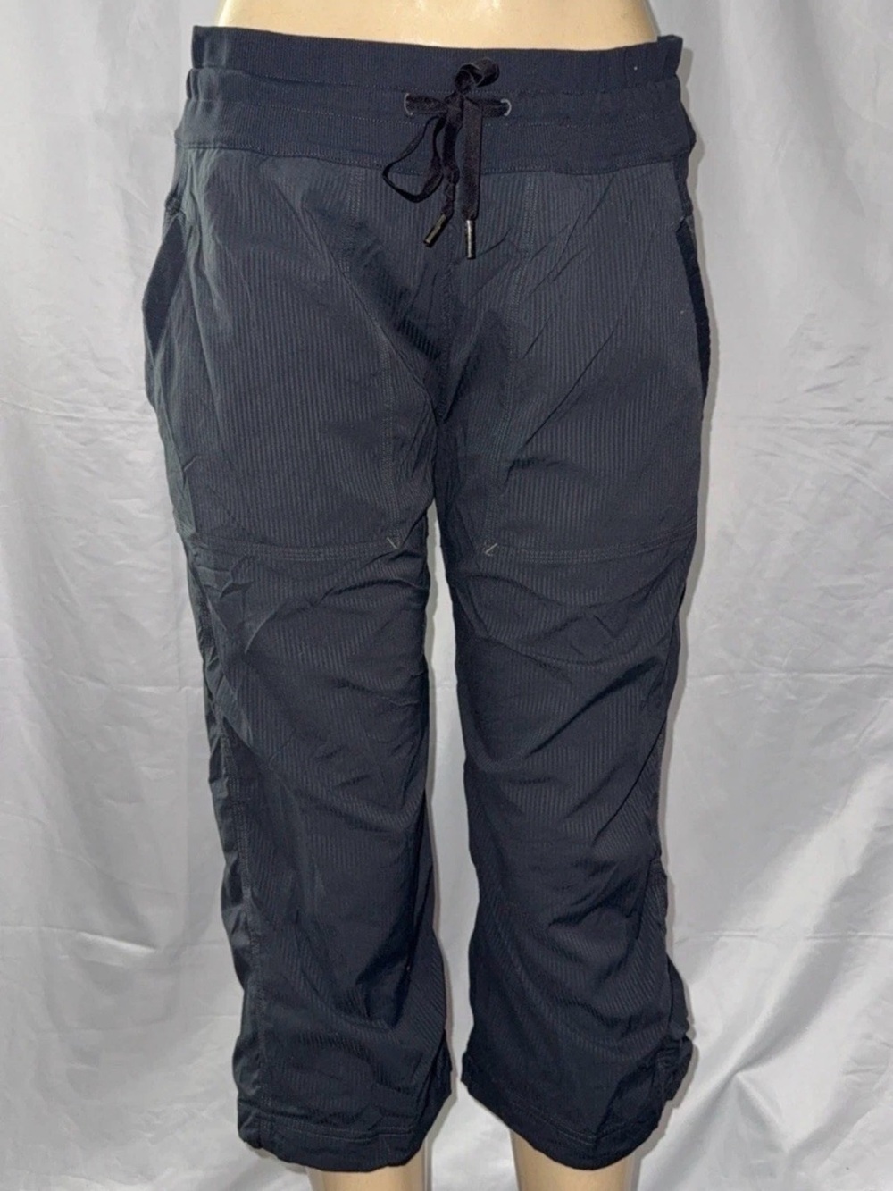 lululemon athletica Black Women's Capris with Drawstring Waist